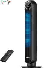 20dB Ventilatore a Torre Silenzioso, Potente 7.6 m/s, Ventilatori a Colonna con 