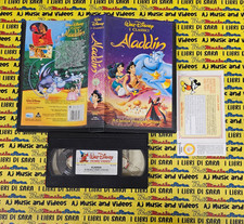 VHS film ALADDIN 1994 ANIMAZIONE WALT DISNEY I CLASSICI VS 4478 +CARTOLINA (F111