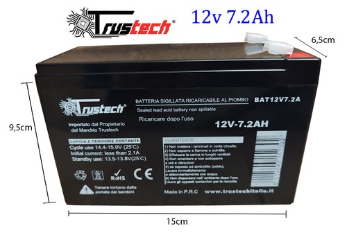 Batteria 12v 2ah - al, piombo