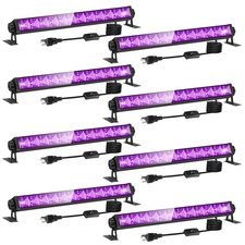 8 Pack 40W Black Light Bar