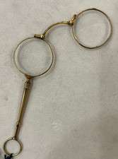 Occhiali Lonrgnette a scatto, in oro 18Kt, antichi, occhiali da teatro