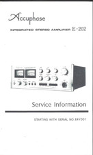 Accuphase Manuale di Servizio per E-202 Copy