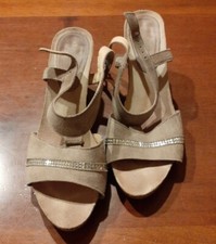 Sandalo estate donna in camoscio allacciato con fibbia Igi&Co N*38 Tacco 5,5cm