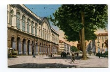 1923 Torino Corso V. Eman. II Stazione tram bici Porto Maurizio FP COL VG ANIM