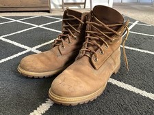 Stivali impermeabili premium vintage anni 90 Timberland uomo 8,5 grano nabuk 6" made in USA