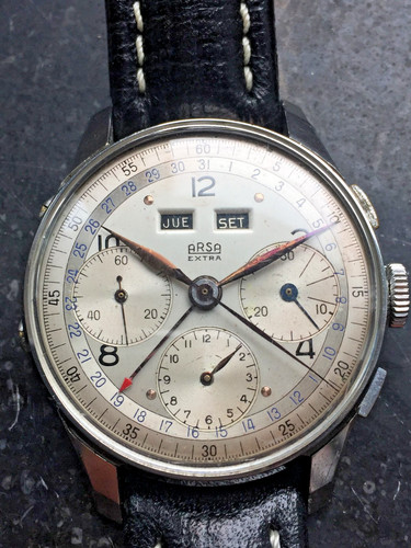 Raro cronografo vintage arsa - vintage,