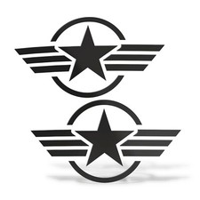 Sticker Prespaziato STELLA MILITARE ESERCITO Adesivo Auto Moto Casco Army Wall