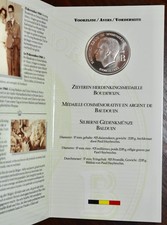 BELGIO BELGIE - MEDAILLE MEDAGLIA BALDUIN 1930-1993 PROOF ! argento silver