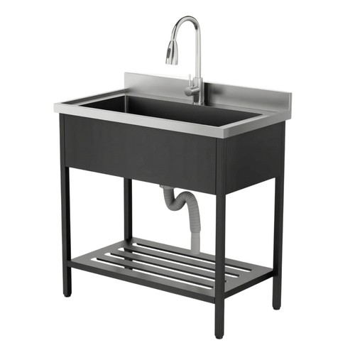 Lavello acciaio inox con - in,