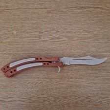 Coltello giocattolo farfalla stampato in 3D *NON AFFILATO* balisong fidget giocattolo anti stress.