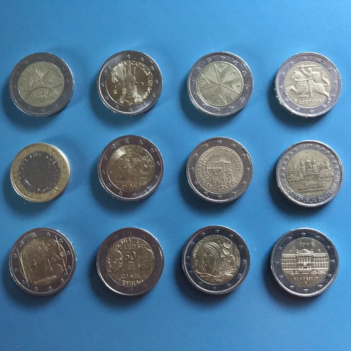 Lot shiny coins euro - shiny, 2
