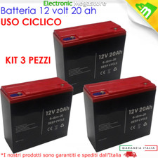 3 BATTERIE RICARICABILI PIOMBO