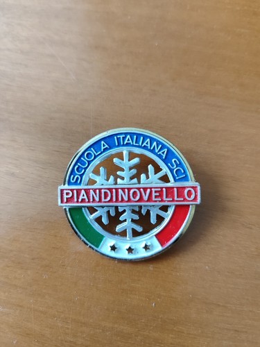 Spilla vintage scuola sci