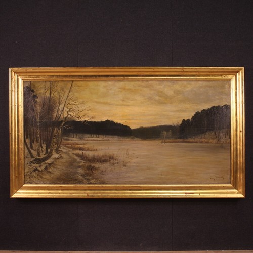 Grande paesaggio firmato