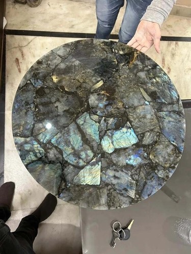 Tavolino rotondo agata