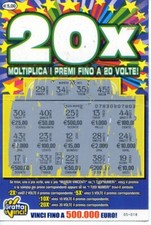 LOTTERIE - GRATTA E VINCI 20X - FUORI CORSO - DA COLLEZIONE