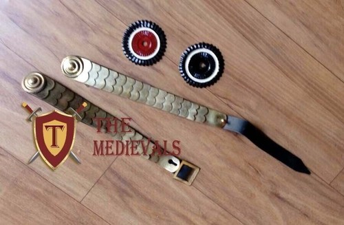 Set mentoniera pelle ottone - set,