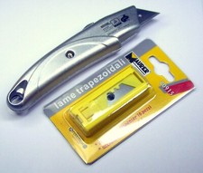 CUTTER POWERFIX TAGLIERINO PROFESSIONALE METALLICO LAMA TRAPEZOIDALE + KIT LAME