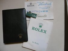 ROLEX Set Libretto Garanzia Portadocumenti Vintage 60/70's
