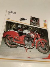 Sertum 250 VT4 1947 Carta Moto Da Collezione Atlas Italia