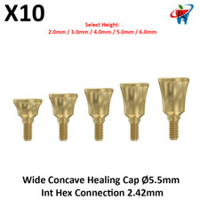 10x Tappo curativo concavo