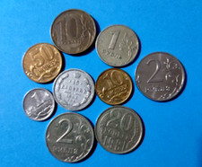 STOCK LOTTO  RUSSIA URSS  N. 9 MONETE  RUSSE CON 15 COPECHI DEL 1906 IN ARGENTO