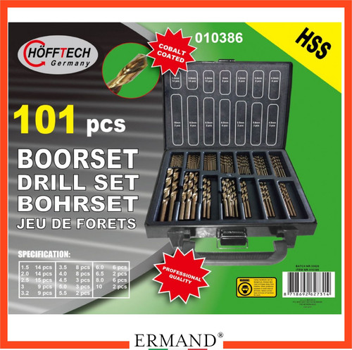 Set punte trapano 101 pz - punte,