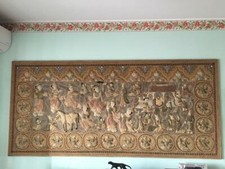 Elegante Arazzo Birmano in Filo di Seta e Paillettes