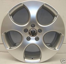 1 CERCHIO IN LEGA VOLKSWAGEN GOLF V IV ORIGINALE 7,5 X 18 " 1K0601025BA CROMO