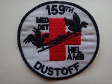 Patch Guerra Vietnam Stati Uniti 159° Distaccamento MEDICO Elicottero Ambulanza DUSTOFF