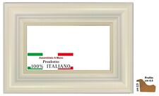 Cornice Bianca in legno ad