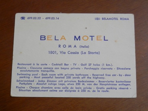 Vecchio biglietto bela - biglietto,