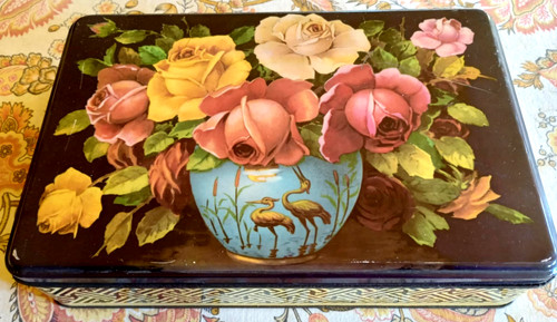 Scatola latta vintage - in,