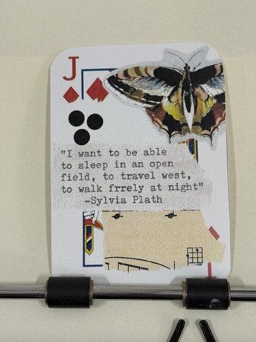Carta collage citazione - , sylvia