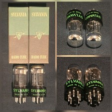 SYLVANIA 6SN7 TUBO GTB LAMINA