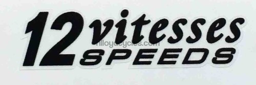 Peugeot speeds decal - peugeot, 12