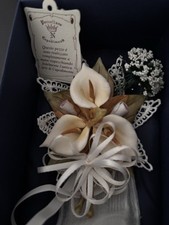 ? PORCELLANA CAPODIMONTE - BOUQUET FIORI FATTO A MANO + CERTIFICATO + SCATOLA