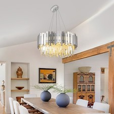 Plafoniera in cristallo lampadario moderno rotondo in cristallo per soggiorno corridoio