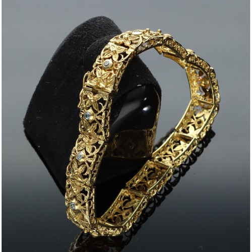 Bracciale vintage oro kt - bracciale, in