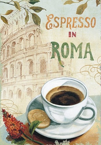 Targa vintage caffè espresso - "caffè,
