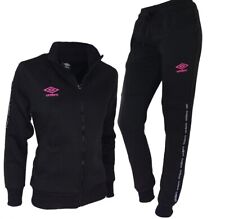 Tuta Donna Umbro Invernale Lunga Sport Chiusa Full Zip Felpa di Cotone Felpato