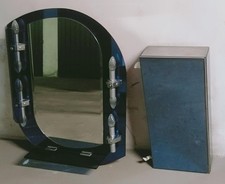 Specchiera e armadietto vintagne BLU  per  bagno