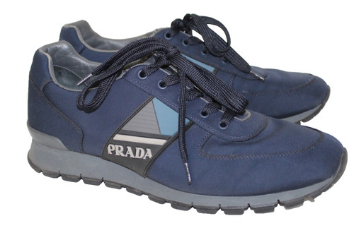 Sneakers prada blu nylon - sneakers,