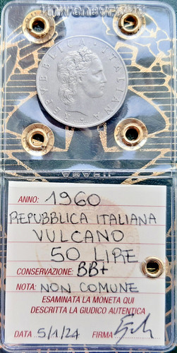 50 lire 1960 vulcano - ,