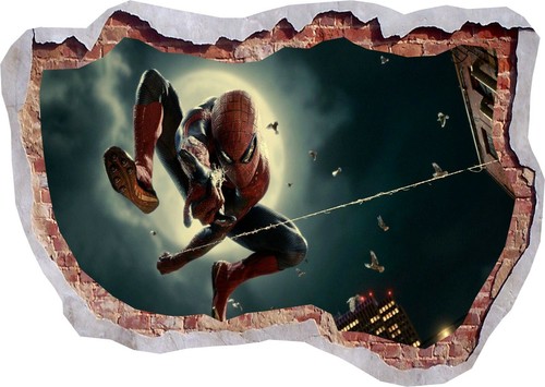 Adesivo parete spiderman super - spiderman,