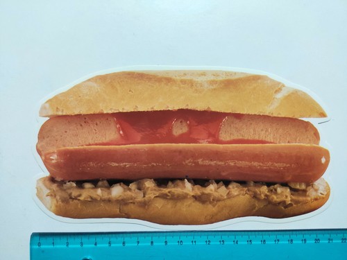 Adesivo hot dog wurstel - hot,