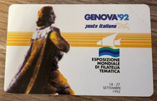 SCHEDA TELEFONICa 197 filatelia genova '92 NUOVA