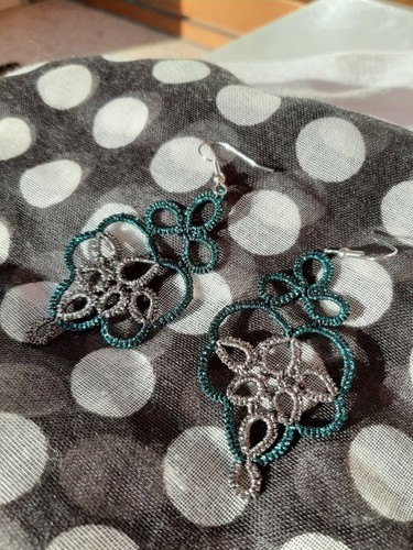 Orecchini handmade verdi - orecchini,