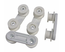 Kit 4 supporti ruote cesto