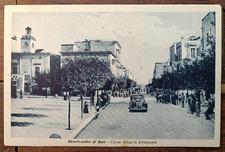 SANNICANDRO DI BARI ANNI 40 CORSO VITTORIO ANIMATO CON BALILLA IN TRANSITO-66408